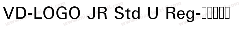 VD-LOGO JR Std U Reg字体转换